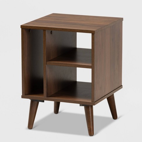 Sami Wood End Table Walnut Baxton Studio Target