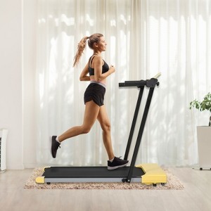 HFYee Walking Pad Treadmill 300 LB Capacity with Armrest, LED Display and Silent Motor, Portable Treadmill for Home Gym, 1 to 7.6 MPH - 1 of 4