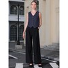 INSPIRE CHIC Women's Linen Sleeveless Button Down V Neck Waistcoat Vest - 2 of 4