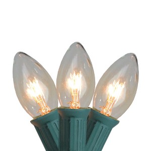 Northlight Transparent C9 Twinkling Christmas String Lights - Clear - 24' Green Wire - 25ct - 1 of 3