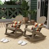 WestinTrends 2-Piece Outdoor Patio All-weather Adirondack Rocking Chair Set - 2 of 4