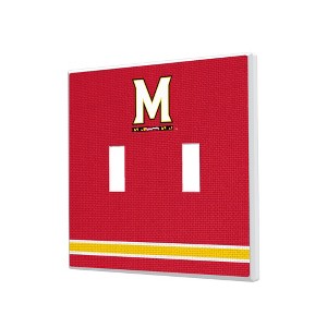 NCAA Big Ten Universities Stripe Hidden-Screw Light Switch Plate for Double Toggle - 1 of 4