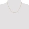 Black Bow Jewelry 0.6mm, 14k Yellow Gold, Cable Rope Chain Necklace - 2 of 4