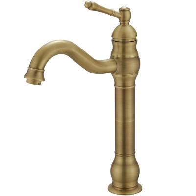 BWE Waterfall Single Hole Single-Handle Vessel Bathroom Faucet With Pop-up Drain Assembly
