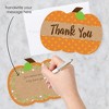 Big Dot of Happiness Pumpkin Patch - Shaped Thank You Cards - Fall, Halloween or Thanksgiving Party Thank You Note Cards with Envelopes - Set of 12 - 2 of 4