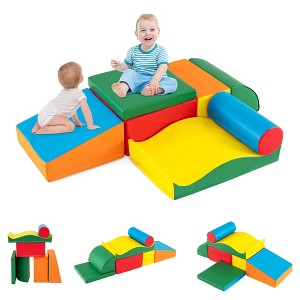 Costway 7 PCS Lightweight Foam Corner Climber Toddlers Colorful Climbing Toys with EPE Foam - 1 of 4