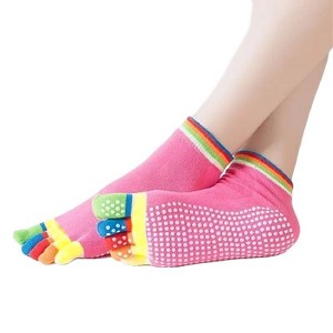Solid Color Rainbow Toe Socks from the Sock Panda (Women's Sizes, Adult Medium) - 1 of 3