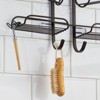 mDesign Steel Metal Bathroom/Shower Caddy Rack with Hooks and Baskets - image 4 of 4