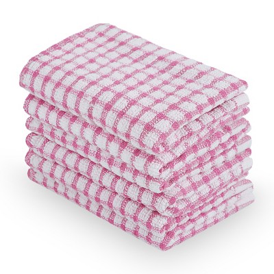 Kitchen Dish Cloth-set Of 16 -12.5x12.5-absorbent 100% Cotton Wash Cloth-  Chevron Weave Pattern In 4 Colors- Dishcloths By Hastings Home : Target