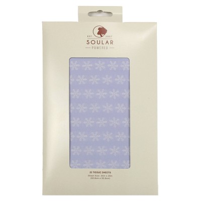 Soular Powered 25ct Tissue Gift Packaging Accessories Snowflakes