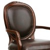 Comfort Pointe Bradford Leather Arm Chair Brown: Upholstered, Traditional Design, Wood Frame, Foam Fill - 4 of 4