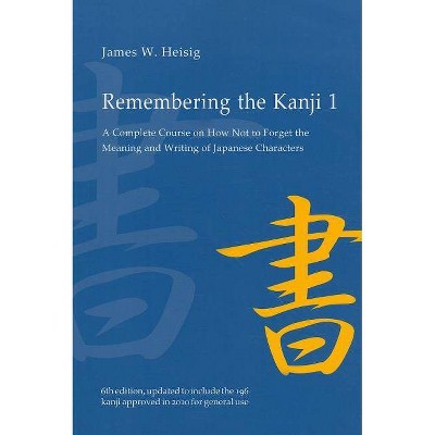 Remembering the Kanji 1 - 6th Edition by  James W Heisig (Paperback)