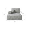MAYEERTY 3-Seater Left Sofa Gray - 3-Seater Left Layout, Corduroy, No Assembly, for Living - 4 of 4