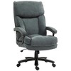 HOMCOM Big and Tall Office Chair, Up to 450 lbs. Heavy Duty Desk Chair, Executive Computer Chair for Heavy People w/ High Back, Swivel Wheels, Gray - 4 of 4