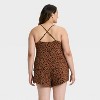 Women's Cloud Knit Tank Top and Shorts Pajama Set - Auden™ - 2 of 3