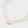 14K Gold Plated Cubic Zirconia Cluster Multi-Strand Necklace - A New Day™ Gold - 4 of 4