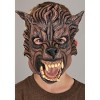 HalloweenCostumes.com One Size Fits Most   Adult Brown Wolfman Mask, Brown/White - 3 of 4
