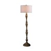 61.5" In Coastal Wood Effect Polyresin Floor Lamp - 2 of 4