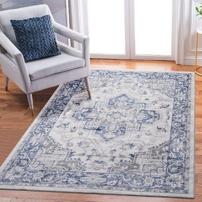 Kumasinova Stain-Resistant Area Rug, Non-Shedding Door Mat,Kid & Pet-Friendly, Oriental Area Rug for Living Room, Latex-Free Cotton Backing