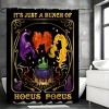 Paaaawaters 1Pcs Witch Sisters Shower Curtain Set - Water-Resistant, Gothic Cartoon Pattern, Polyester Material - 3 of 4
