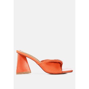 Cupid Kiss Pleated Twist Strap Sandals - 1 of 4