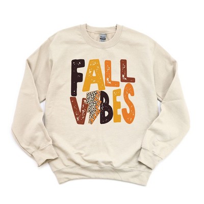 Simply Sage Market Women's Graphic Sweatshirt Fall Vibes Lightning Bolt