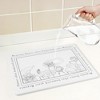 REGALWOVEN Regalwoven Diatomaceous Stone Dish Drying Mat, Floral Quick Dry Dish Mat Drying Kitchen Mat - 3 of 4