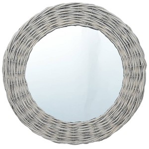 vidaXL Mirror 27.6" Wicker - 1 of 4