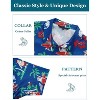 WhizMax Men's Christmas Hawaiian Shirts Printed Button Down Ugly X-Mas Christmas Vacation Short Sleeve Shirts - 4 of 4