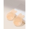 INSPIRE CHIC Women's Lift Up Nipple Covers Strapless Invisible Backless Silicone Sticky Reusable Adhesive Bras - 2 of 4