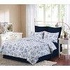 C&F Home Braganza Blue Bell Cotton Quilt Set  - Reversible and Machine Washable - 3 of 4