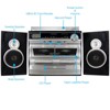 Trexonic 3-Speed Vinyl Turntable  Home Stereo System - image 4 of 4