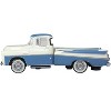 1957 Dodge D100 Sweptside Pickup Truck Ice Blue and Glacier White 1/87 (HO) Diecast Model Car by Oxford Diecast - 2 of 4