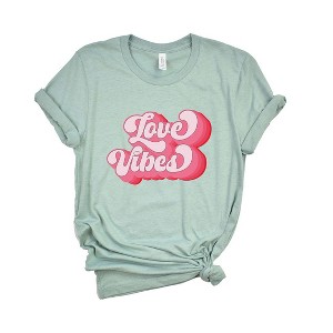 Simply Sage Market Women's Retro Love Vibes Short Sleeve Graphic Tee - 1 of 4