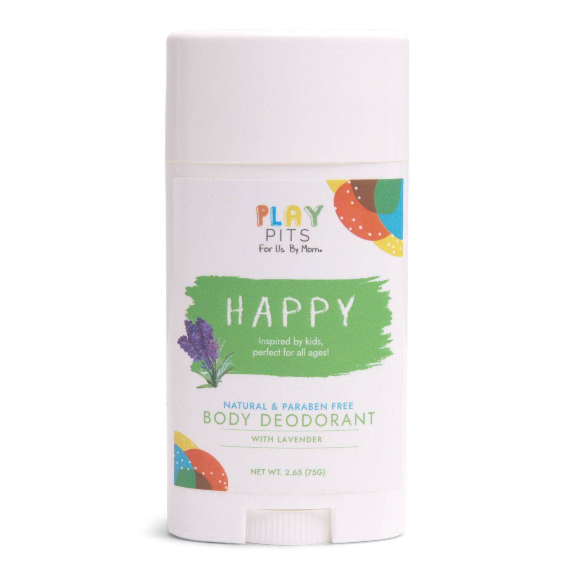 Play Pits Happy Kids' Natural Deodorant - 2.65 fl oz