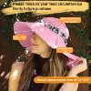 Tirrinia Women's Wide Brim Bucket Hat with Floral Scarf & Neck Flap - Foldable, Lightweight & UV Protection Sun Hats for Beach, Garden Party - 4 of 4
