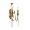 Savoy House Fairchild 2 - Light Wall Light in  Warm Brass - 2 of 4