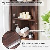 SinCiDo 68" Tall Corner Cabinet with Modern Fluted Design, Adjustable Shelves & Curved Profile for Bathroom, Living Room, Kitchen - 4 of 4