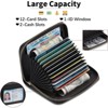 FATMOON Leather Wallet For Women - RFID Blocking Stylish & Compact Card Holder with ID Window Slim Design for Everyday Use,Travel,Work - 4 of 4