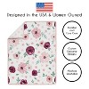 Sweet Jojo Designs Crib Bedding + BreathableBaby Breathable Mesh Liner Baby Nursery Watercolor Floral Burgundy Wine and Pink - 4 of 4