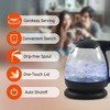 Elite Cuisine 1L Glass Electric Water Kettle - Black - 2 of 4