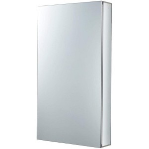 Fine Fixtures Bathroom Medicine Cabinet - Single Door, Recessed/Surface Mount - Right/Left Hinged - Mirrored Interior - 1 of 4