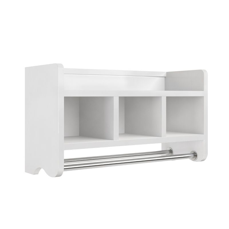 Bath Storage Shelf with Towel Rod 25" - Alaterre Furniture, 1 of 7