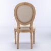 NicBex Dining Chairs Stool Upholstered Chair with Wood Legs Antique Painting Linen Fabric Back for Kitchen - 4 of 4