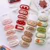 MyKids-USA Versatile Knit Hair Clip With Sweet Floral Design For Girly Charm 5-Piece Set - 2 of 4