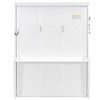 Polibi Queen Wall Bed with Fold-Down Desk, USB Charging Station & LED Lighting - 3 of 4