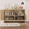 Buffet with 4-door shelf storage cabinet for dining room, kitchen, living room - 2 of 4