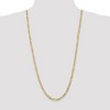 Black Bow Jewelry 4.75mm, 14k Yellow Gold, Flat Figaro Chain Necklace - 2 of 4