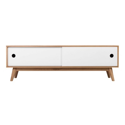 Abacus Storage Console Oak/White - Universal Expert