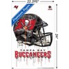 Trends International NFL Tampa Bay Buccaneers - Drip Helmet 20 Unframed Wall Poster Prints - 3 of 4